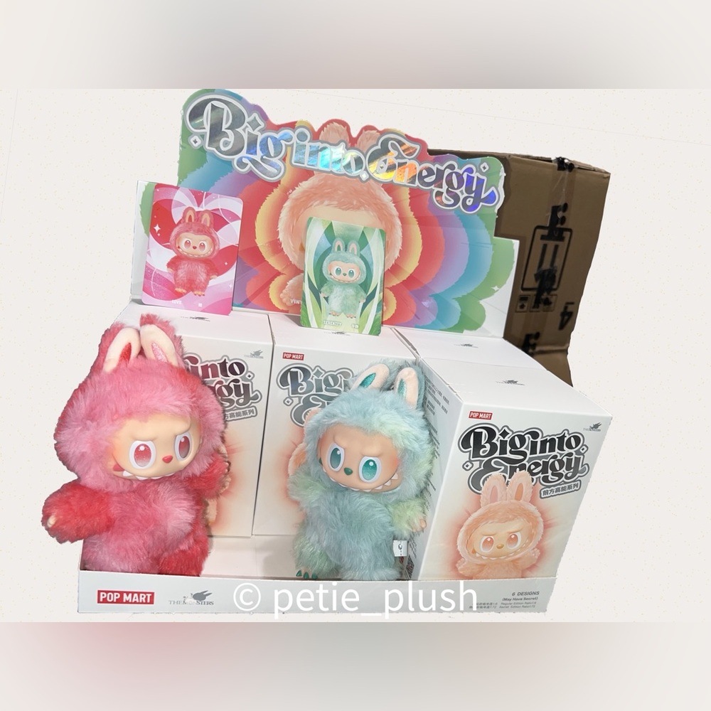 POP MART -The Monsters- Big Into Energy Series -LABUBU Plush Pendant Blind Box